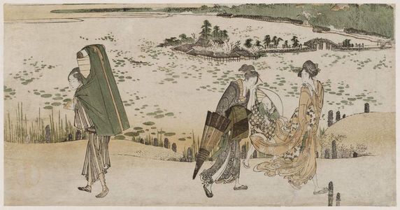 Katsushika Hokusai: Ueno, from an untitled series of Famous Places in Edo - Museum of Fine Arts