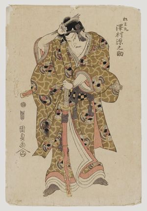 Utagawa Kunisada: Actor Sawamura Gennosuke as Matsuômaru - Museum of Fine Arts