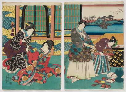 Utagawa Kunisada: Shunshoku... - Museum of Fine Arts