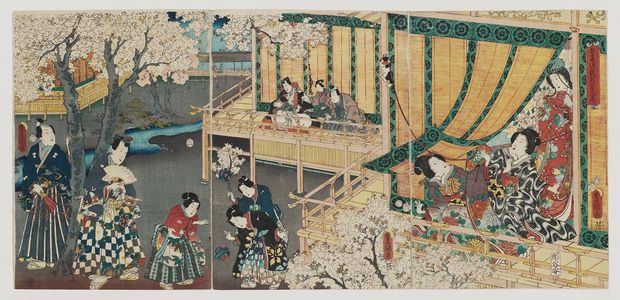 Utagawa Kunisada: Azuma Genji Wakana no maki - Museum of Fine Arts