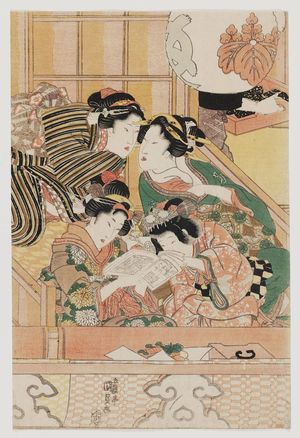 日本版画 "Opening Performance in the Eleventh Month (Kagurazuki kaomise no kôkei)" 由 Utagawa Kunisada, 歌川国貞 (Utagawa Kunisada I (Toyokuni III)) 创作