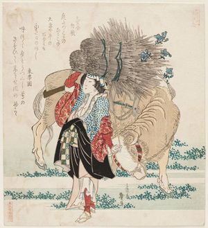 Katsushika Taito II: Woman of Ôhara (Ôharame) - Museum of Fine Arts