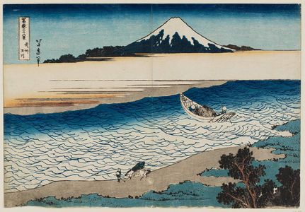 葛飾北斎: The Jewel River in Musashi Province (Bushû Tamagawa), from the series Thirty-six Views of Mount Fuji (Fugaku sanjûrokkei) - ボストン美術館