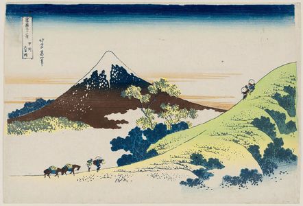 葛飾北斎: Inume Pass in Kai Province (Kôshû Inume tôge), from the series Thirty-six Views of Mount Fuji (Fugaku sanjûrokkei) - ボストン美術館