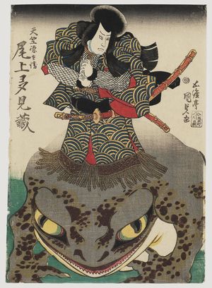 Utagawa Kunisada: Actor Onoe Tamizô as Tenjiku Tokubei - Museum of Fine Arts