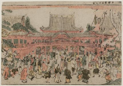 玉川舟調: View of Tôeizan Temple at Ueno (Ueno Tôeizan no zu) - ボストン美術館