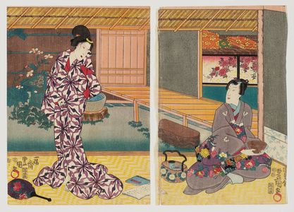 Japanese Print "A Summer Morning" by Sumiyoshiya Masagorô