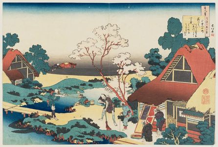 Katsushika Hokusai: Poem by Ono no Komachi, from the series One Hundred Poems Explained by the Nurse (Hyakunin isshu uba ga etoki) - Museum of Fine Arts