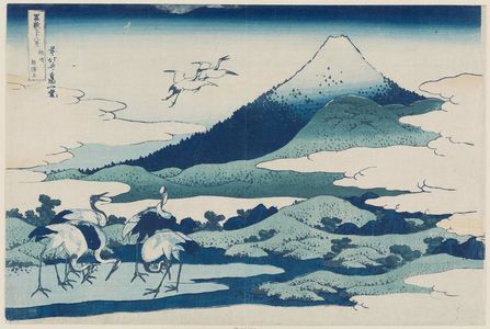 Katsushika Hokusai: Umezawa Manor in Sagami Province (Sôshû umezawa hidari [=zai?]), from the series Thirty-six Views of Mount Fuji (Fugaku sanjûrokkei) - Museum of Fine Arts