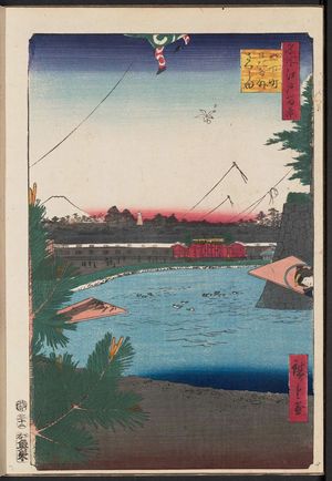 Utagawa Hiroshige: Hibiya and Soto-Sakurada from Yamashita-chô (Yamashita-chô Hibiya Soto-Sakurada), from the series One Hundred Famous Views of Edo (Meisho Edo hyakkei) - Museum of Fine Arts