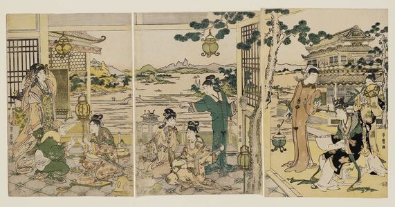Kitagawa Utamaro: Chinese Beauties at a Banquet - Museum of Fine Arts