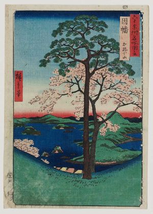 Utagawa Hiroshige: IInaba Province: Karo, Koyama (Inaba, Karo, Koyama), from the series Famous Places in the Sixty-odd Provinces [of Japan] ([Dai Nihon] Rokujûyoshû meisho zue) - Museum of Fine Arts