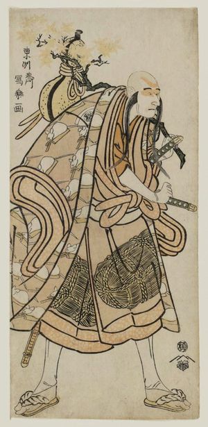 Toshusai Sharaku: Actor Onoe Matsusuke I as Lay Priest Magoroku - Museum of Fine Arts