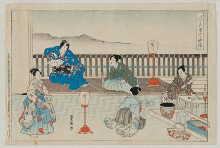 Utagawa Kunisada III: No. 36, from the series Fifty-four Chapters of Genji (Genji gojûyojô) - Museum of Fine Arts