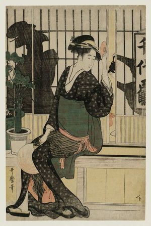 Kitagawa Utamaro: The Chiyozuru Teahouse - Museum of Fine Arts