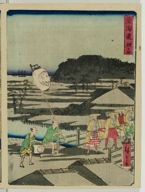 二歌川広重: Hodogaya, from the series The Tôkaidô Road (Tôkaidô) - ボストン美術館