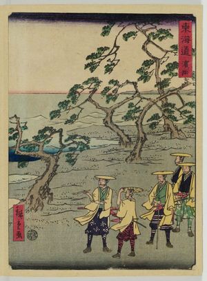 二歌川広重: Hamamatsu, from the series The Tôkaidô Road (Tôkaidô) - ボストン美術館