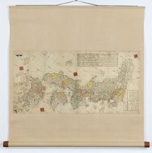 Takashiba Mitsuo: A Map of the Country, Provinces, and Territories of Great Japan (Dainihon kokugun yochi zenzu) - Museum of Fine Arts