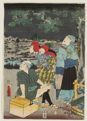 Fujiokaya Keijirô: The Sixth Month (Minazuki), from the series Genji in the Twelve Months (Genji jûnikagetsu no uchi) - Museum of Fine Arts