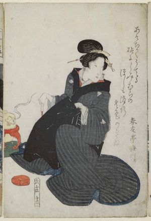 Keisai Eisen: No. 6-15-12, from an untitled series of beauties - Museum of Fine Arts