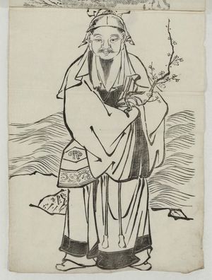 Unknown: Tôto Tenjin wuth Plum Branch - Museum of Fine Arts