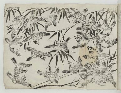Unknown: Flock of Sparrows in Bamboo - Museum of Fine Arts