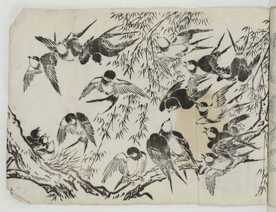 Unknown: Swallows in Bamboo - Museum of Fine Arts