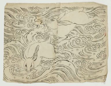 Unknown: Rabbits and Waves - Museum of Fine Arts