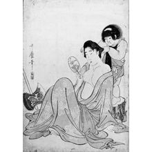 Kitagawa Utamaro: Kintarô Combing the Hair of Yamauba - Museum of Fine Arts