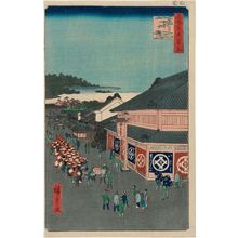 歌川広重: Shitaya Hirokôji (Shitaya Hirokôji), from the series One Hundred Famous Views of Edo (Meisho Edo hyakkei) - ボストン美術館