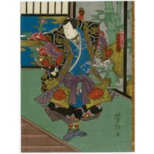 Utagawa Yoshitaki, 歌川芳滝 (Ichiyôsai Yoshitaki)による浮世絵「Actor Nakamura Shibazô II as Yamaoka」