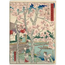 Nansuitei Yoshiyuki: Hinokuchi in Tenma (Tenma Hinokuchi), from the series One Hundred Views of Osaka (Naniwa hyakkei) - ボストン美術館
