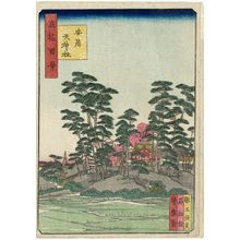 Nansuitei Yoshiyuki: Yasui Tenjin Shrine (Yasui no Tenjin no yashiro), from the series One Hundred Views of Osaka (Naniwa hyakkei) - ボストン美術館