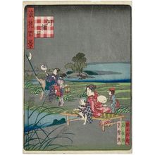 Nansuitei Yoshiyuki: Kobore-guchi, from the series One Hundred Views of Osaka (Naniwa hyakkei) - Museum of Fine Arts