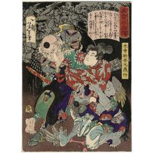 Tsukioka Yoshitoshi: Kiso Komawakamaru Yoshinaka, from the series Sagas of Beauty and Bravery (Biyû Suikoden) - Museum of Fine Arts