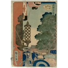 二歌川広重: Kinryûzan Temple in Asakusa (Asakusa Kinryûzan), from the series Thirty-six Views of the Eastern Capital (Tôto sanjûrokkei) - ボストン美術館