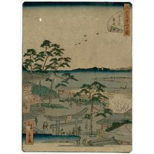 二歌川広重: No. 27, Benten Shrine at Susaki (Susaki Benten), from the series Forty-Eight Famous Views of Edo (Edo meisho yonjûhakkei) - ボストン美術館