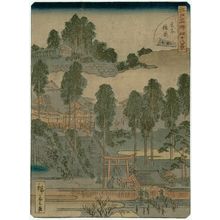 二歌川広重: No. 15, Inari Shrine at Ôji (Ôji Inari), from the series Forty-Eight Famous Views of Edo (Edo meisho yonjûhakkei) - ボストン美術館