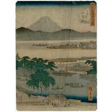 二歌川広重: No. 2, Evening View of the Ichikoku-bashi Bridge (Ichikokubashi yûkei), from the series Forty-Eight Famous Views of Edo (Edo meisho yonjûhakkei) - ボストン美術館