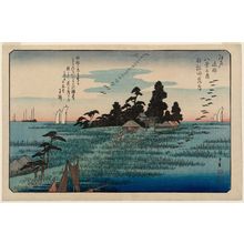 Sanoya Kihei: Descending Geese at Haneda (Haneda no rakugan), from the series Eight Views in the Environs of Edo (Edo kinkô hakkei no uchi) - ボストン美術館