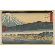 Utagawa Hiroshige: No. 13 - Numazu, from the series The Tôkaidô Road - The Fifty-three Stations (Tôkaidô - Gojûsan tsugi), also known as the Reisho Tôkaidô - Museum of Fine Arts