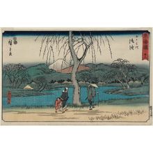 Utagawa Hiroshige: No. 36 - Goyu: Motono Plain on the Old Road (Kokaidô Motonogahara), from the series The Tôkaidô Road - The Fifty-three Stations (Tôkaidô - Gojûsan tsugi), also known as the Reisho Tôkaidô - Museum of Fine Arts