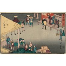 Japanese Print "No. 45 - Ishiyakushi, from the series The Tôkaidô Road - The Fifty-three Stations (Tôkaidô - Gojûsan tsugi), also known as the Reisho Tôkaidô" by Utagawa Hiroshige, 歌川広重 (Utagawa Hiroshige I)