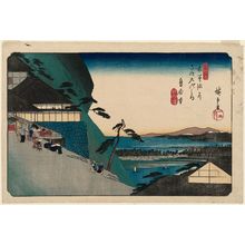 Utagawa Hiroshige: No. 63 [sic; actually 64], Toriimoto, from the series The Sixty-nine Stations of the Kisokaidô Road (Kisokaidô rokujûkyû tsugi no uchi) - Museum of Fine Arts