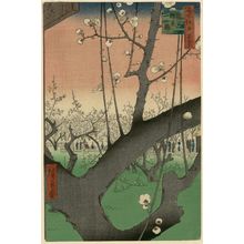 Utagawa Hiroshige: Plum Estate, Kameido (Kameido Umeyashiki), from the series One Hundred Famous Views of Edo (Meisho Edo hyakkei) - Museum of Fine Arts