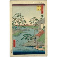 歌川広重: Mokuboji Temple, Uchigawa Inlet, Gozensaihata (Mokuboji Uchigawa Gozensaihata), from the series One Hundred Famous Views of Edo (Meisho Edo hyakkei) - ボストン美術館