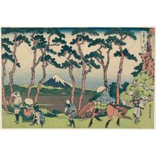 葛飾北斎: Hodogaya on the Tôkaidô (Tôkaidô Hodogaya), from the series Thirty-six Views of Mount Fuji (Fugaku sanjûrokkei) - ボストン美術館