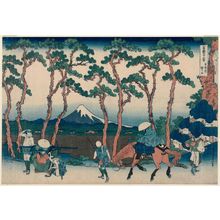 葛飾北斎: Hodogaya on the Tôkaidô (Tôkaidô Hodogaya), from the series Thirty-six Views of Mount Fuji (Fugaku sanjûrokkei) - ボストン美術館