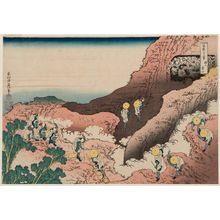 Katsushika Hokusai: People Climbing the Mountain (Shojin tozan), from the series Thirty-six Views of Mount Fuji (Fugaku sanjûrokkei) - Museum of Fine Arts
