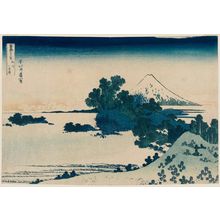 Katsushika Hokusai: Seven-Mile Beach in Sagami Province (Sôshû Shichiri-ga-hama), from the series Thirty-six Views of Mount Fuji (Fugaku sanjûrokkei) - Museum of Fine Arts